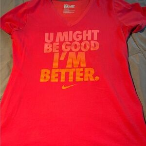 Nike Dri-FIT Red Tee